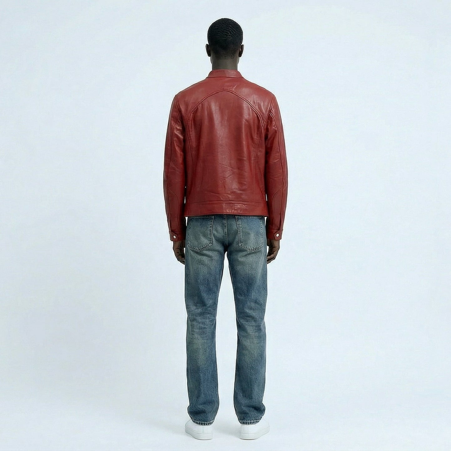 La’Core Men’s wine leather jacket