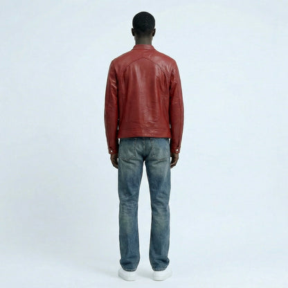 La’Core Men’s wine leather jacket